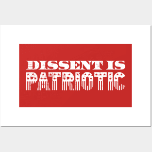 DISSENT IS PATRIOTIC Protest USA Democracy vs Russian Puppet Posters and Art